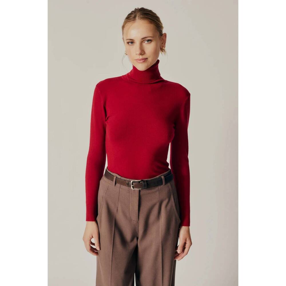 NEW DELUC silene sweater in bordeaux